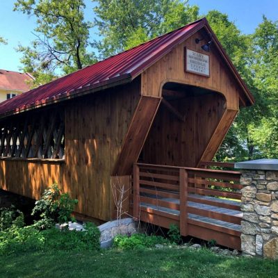 <div class="aas01"> Products <br /><div class="aasprod">METAL ROOF: 1 1/2" Lexington</div></div> Mary Morrow Covered Bridge